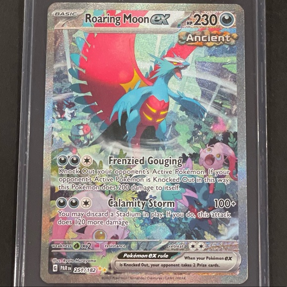 Pokemon Roaring Moon EX 251/182 Holo Special Illustration. Rare! Mint Condition - Picture 2 of 3